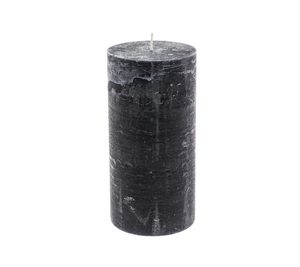 PÖYTÄKYNTTILÄ RUSTIK musta 9x5cm 255238