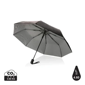 21" Impact AWARE™ RPET 190T Pongee kaksivärinen sateenvarjo